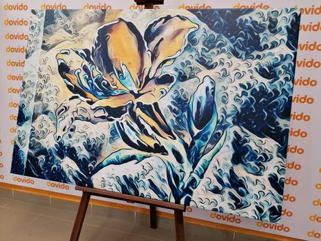 OBRAZ ABSTRAKTNÍ UMĚLECKÝ KVĚT - OBRAZY KVĚTŮ - OBRAZY