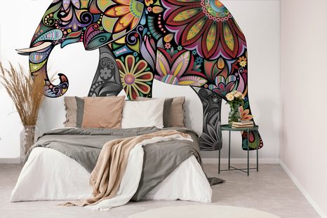 CARTA DA PARATI – ELEFANTE PIENO DI ARMONIA - CARTA DA PARATI ANIMALI - CARTA DA PARATI