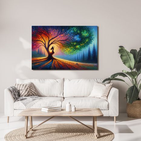 OBRAZ TANEC POD STROMEM ŽIVOTA - OBRAZY STROMY ŽIVOTA - OBRAZY