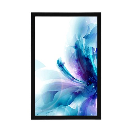 PLAKÁT KVĚT VE FUTURISTICKÉM STYLU - ABSTRAKTNÍ A VZOROVANÉ - PLAKÁTY