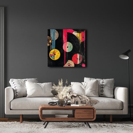 SLIKA FANTAZIJA VINILNIH PLOČA - GLAZBENE SLIKE - SLIKE