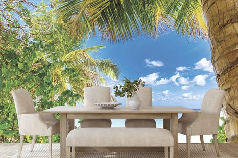 SAMOLEPÍCÍ FOTOTAPETA RELAX V TROPICKÉM RESORTU - SAMOLEPÍCÍ TAPETY - TAPETY