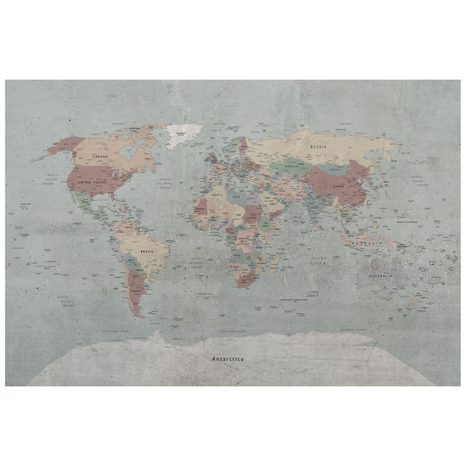 SAMOLEPILNA TAPETA VINTAGE ZEMLJEVID SVETA - TAPETE ZEMLJEVIDI - TAPETE