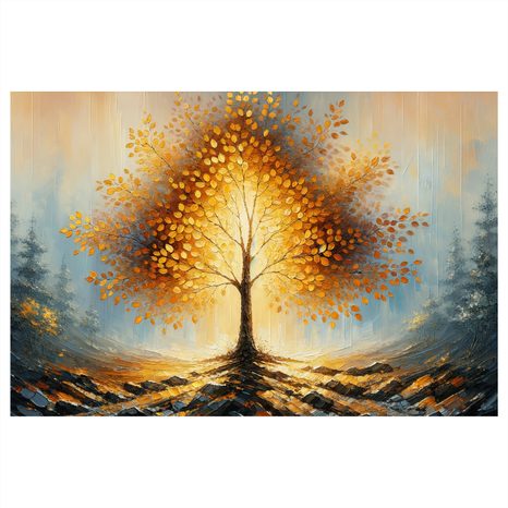 OBRAZ STROM ŽIVOTA V PODZIMNÍM LESE - OBRAZY STROMY ŽIVOTA - OBRAZY