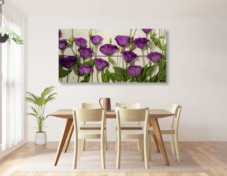 КАРТИНА НА ПЛАТНО – ПРЕКРАСНИ ЛИЛАВИ ЦВЕТЯ - КАРТИНИ С ЦВЕТЯ - КАРТИНИ