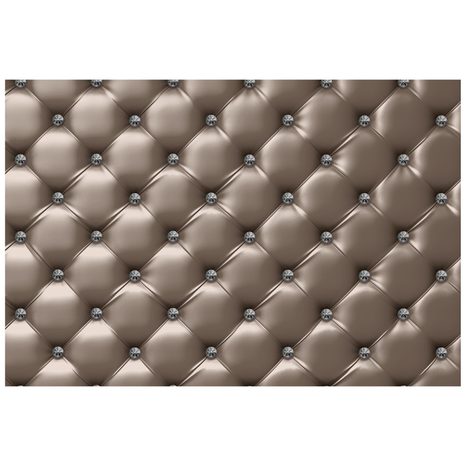 WALLPAPER ELEGANCE OF LEATHER IN COPPER COLOR - WALLPAPERS WITH IMITATION OF LEATHER - WALLPAPERS