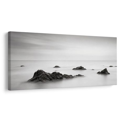 CANVASTAVLA STILLA KUST I DIS - TAVLOR MED HAV OCH STRAND - TAVLOR