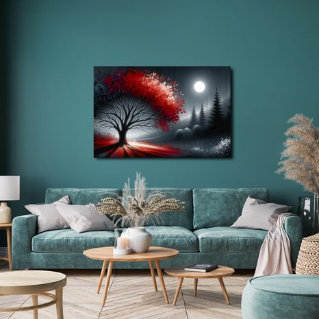 OBRAZ STROM ŽIVOTA POD MĚSÍCEM - OBRAZY STROMY ŽIVOTA - OBRAZY