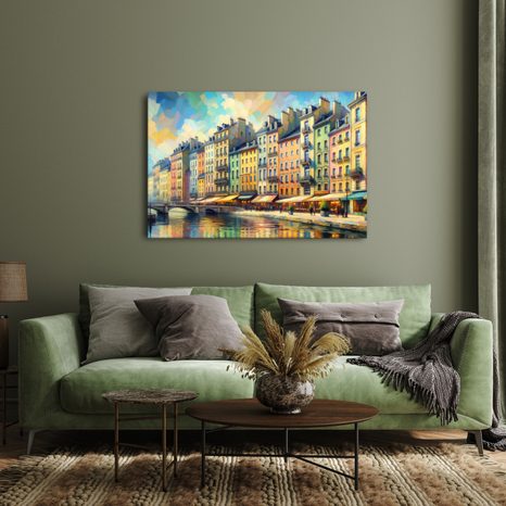 OBRAZ MĚSTSKÁ SCENÉRIE - OBRAZY MĚSTA - OBRAZY