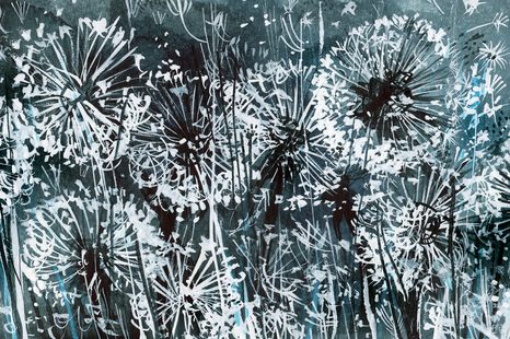 SAMOLEPILNA TAPETA REGRATOVA LUČKA Z ABSTRAKTNIMI ELEMENTI - SAMOLEPILNE TAPETE - TAPETE