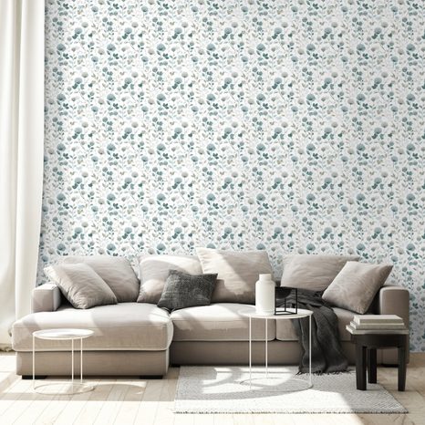 SAMOLEPÍCÍ TAPETA JEMNÉ KVĚTINOVÉ VĚTVIČKY - ΤΑΠΕΤΣΑΡΊΑ ΜΕ ΣΧΈΔΙΑ - ΤΑΠΕΤΣΑΡΊΕΣ