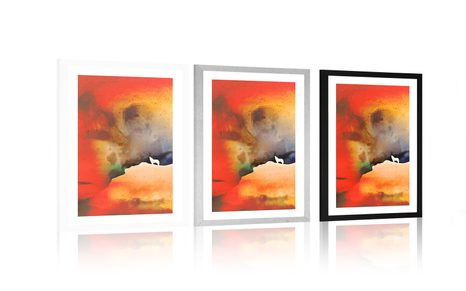 POSTER MIT PASSEPARTOUT MACHT DES HEULENDEN WOLFES - MOTIVE AUS UNSERER WERKSTATT - POSTER