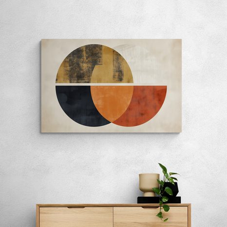 QUADRO SU TELA – JAPANDI CERCHI MODERNI - JAPANDI QUADRI - STAMPE E QUADRI