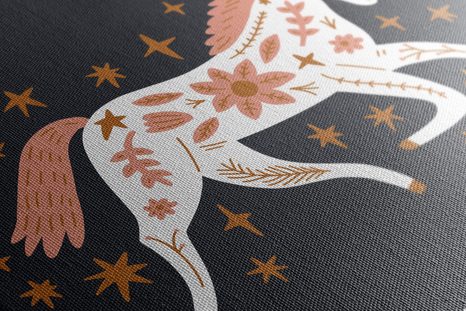 ΕΙΚΌΝΑ ΕΝΌΣ ΥΠΈΡΟΧΟΥ ΜΟΝΌΚΕΡΟΥ ΣΕ ΜΙΑ ΛΑΪΚΉ ΠΙΝΕΛΙΆ - ΠΊΝΑΚΕΣ ΠΑΙΔΙΚΈΣ - ΠΊΝΑΚΕΣ