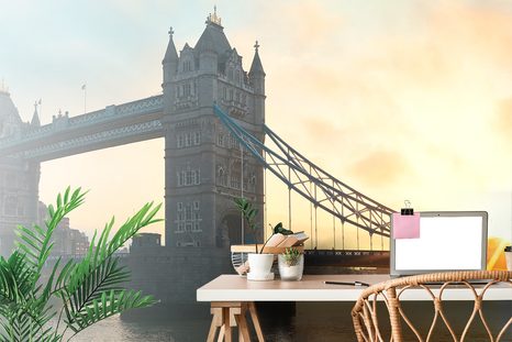 SELF ADHESIVE WALL MURAL LONDON TOWER BRIDGE - SELF-ADHESIVE WALLPAPERS - WALLPAPERS