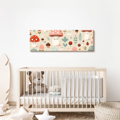 OBRAZ BAREVNÝ LES A KYTIČKY - DĚTSKÉ OBRAZY - OBRAZY