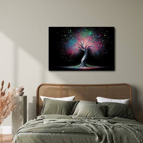 OBRAZ STROM ŽIVOTA V BAREVNÉM VESMÍRU - OBRAZY STROMY ŽIVOTA - OBRAZY