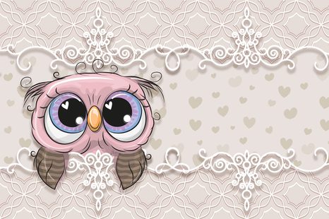 TAPETA ROZTOMILÁ SOVIČKA - DĚTSKÉ TAPETY - TAPETY