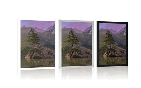 POSTER – VISTA SUL PAESAGGIO MONTANO - NATURA - POSTER