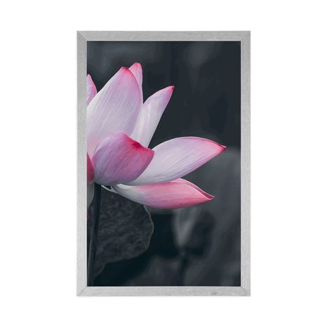 AFFICHE – FLEUR DE LOTUS DÉLICATE - FLEURS - AFFICHES
