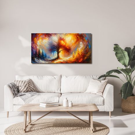 SLIKA PISANO DREVO ŽIVLJENJA V NEVIHTI - SLIKE DREVESA ŽIVLJENJA - SLIKE