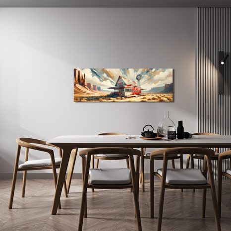 OBRAZ U PRAŠNÉ CESTY - VINTAGE A RETRO OBRAZY - OBRAZY