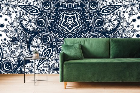 TAPETA ORNAMENT DIVOKEJ ĽALIE - TAPETY FENG SHUI - TAPETY