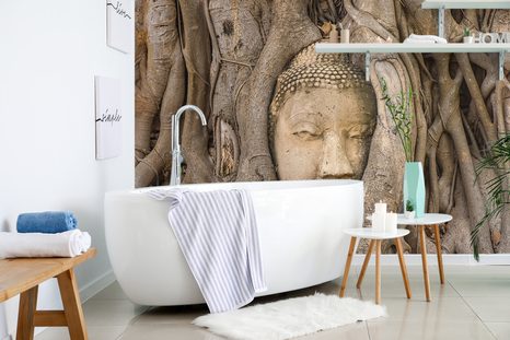 FOTOTAPETE BUDDHAS HEILIGER FEIGENBAUM - TAPETEN MIT FENG SHUI-MOTIVEN - TAPETEN