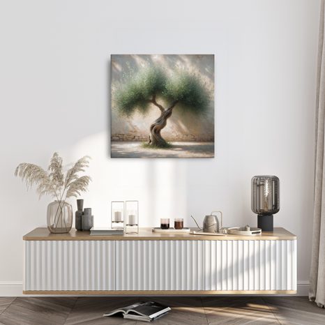 OBRAZ STARÝ OLIVOVNÍK VE STŘEDOMOŘÍ - OBRAZY STROMY A LISTY - OBRAZY