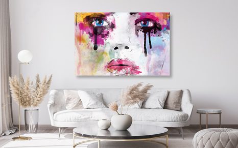 QUADRO SU TELA – DONNA ALLA MODA - QUADRI DI PERSONE - STAMPE E QUADRI