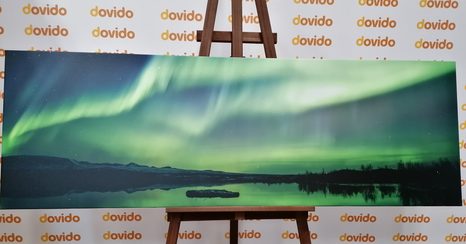 CANVAS PRINT NORTHERN LIGHTS - PICTURES OF NATURE AND LANDSCAPE - PICTURES