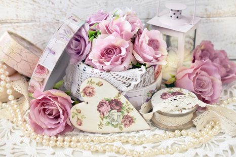 FOTOTAPETA ROMANTICKÉ VINTAGE ZÁTIŠÍ - VINTAGE A RETRO TAPETY - TAPETY