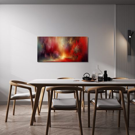 OBRAZ ZÁŘE V OHNIVÉM ABSTRAKTU - ABSTRAKTNÍ OBRAZY - OBRAZY
