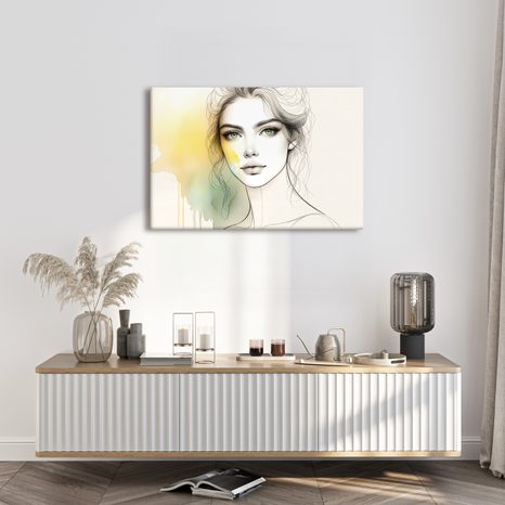 WANDBILD MÄDCHEN MIT ZAUBERHAFTEM BLICK - WANDBILDER FRAUEN - BILDER