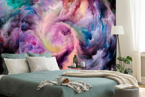 CARTA DA PARATI – SPIRALE COLORATA - CARTA DA PARATI ASTRATTI - CARTA DA PARATI