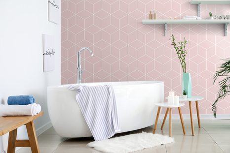 SAMOLEPÍCÍ TAPETA RŮŽOVÉ KOSTKY - SAMOLEPÍCÍ TAPETY - TAPETY