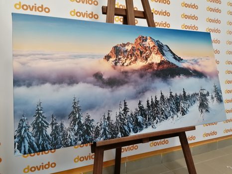 SLIKA KRKONOŠI V SNEŽNI ODEJI - SLIKE NARAVE IN POKRAJINE - SLIKE