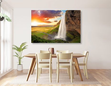 SLIKA ČUDOVITI SLAP NA ISLANDIJI - SLIKE SLAPOVI - SLIKE