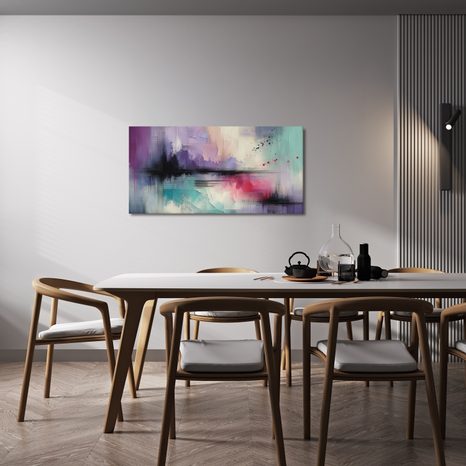 OBRAZ JEMNÉ DOTEKY AKVARELU - ABSTRAKTNÍ OBRAZY - OBRAZY