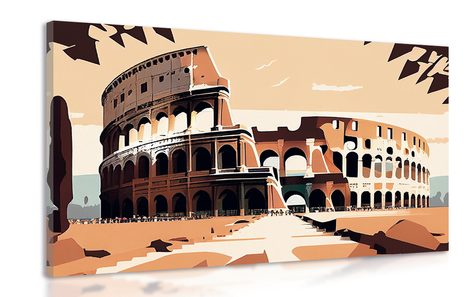 CANVAS PRINT COLOSSEUM IN ROME - PICTURE PARIS - PICTURES