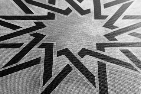 QUADRO SU TELA – MOSAICO ORIENTALE IN BIANCO E NERO - STAMPE E QUADRI - 🔥 SVENDITA TOTALE