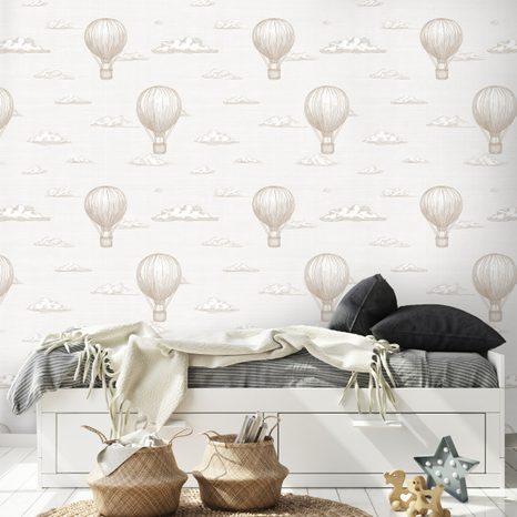 TAPETA HORKOVZDUŠNÉ BALÓNY V OBLACÍCH - VZOROVANÉ TAPETY - TAPETY