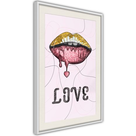 POSTER - LIP GLOSS AND LOVE - LOVE - POSTERE