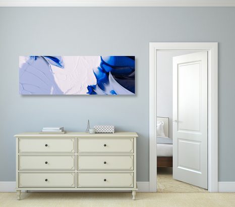 OBRAZ TŘÍBAREVNÁ ABSTRAKTNÍ MALBA - ABSTRAKTNÍ OBRAZY - OBRAZY