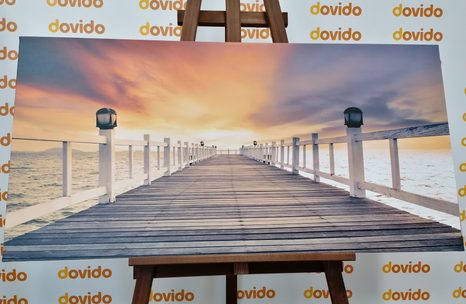 OBRAZ STARÉ DŘEVĚNÉ MOLO - OBRAZY PŘÍRODY A KRAJINY - OBRAZY