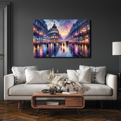 OBRAZ MALÍŘSKÝ POHLED NA VEČERNÍ PAŘÍŽ - OBRAZY PAŘÍŽ - OBRAZY