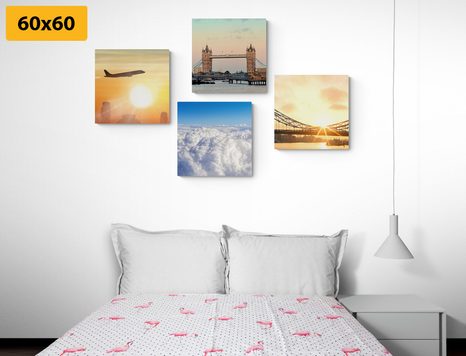 SET OBRAZŮ CESTA DO LONDÝNA - SESTAVY OBRAZŮ - OBRAZY