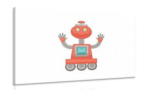 KÉP PIROS ROBOT - KÉPEK GYEREKEKNEK - KÉPEK