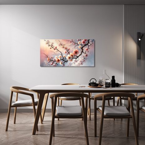 OBRAZ ROZKVETLÁ SAKURA - OBRAZY KVĚTŮ - OBRAZY