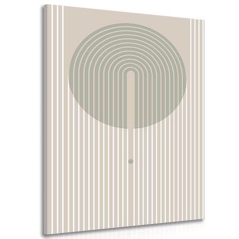 TABLOU MODELE ELEGANTE CU CERCUL MID-CENTURY - TABLOURI ABSTRACTE - TABLOURI